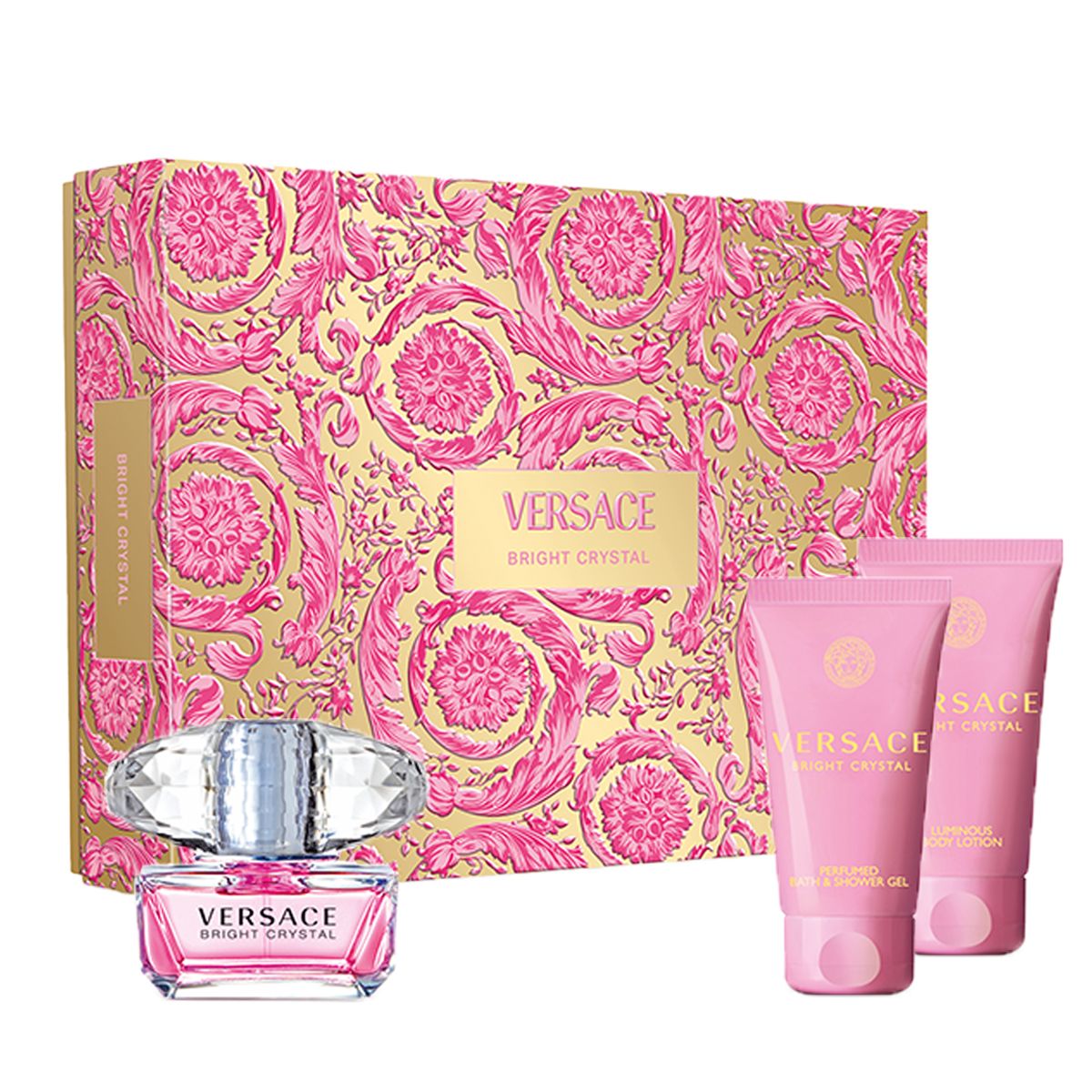 34485161744641708 Bright Crystal zestaw woda toaletowa spray 50ml + balsam do ciała 50ml + żel pod prysznic 50ml - obrazek 1
