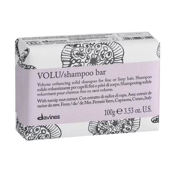 34561271657796872 Essential Haircare VOLU Shampoo Bar nawilżający szampon w kostce do włosów suchych i odwodnionych 100g - obrazek 1