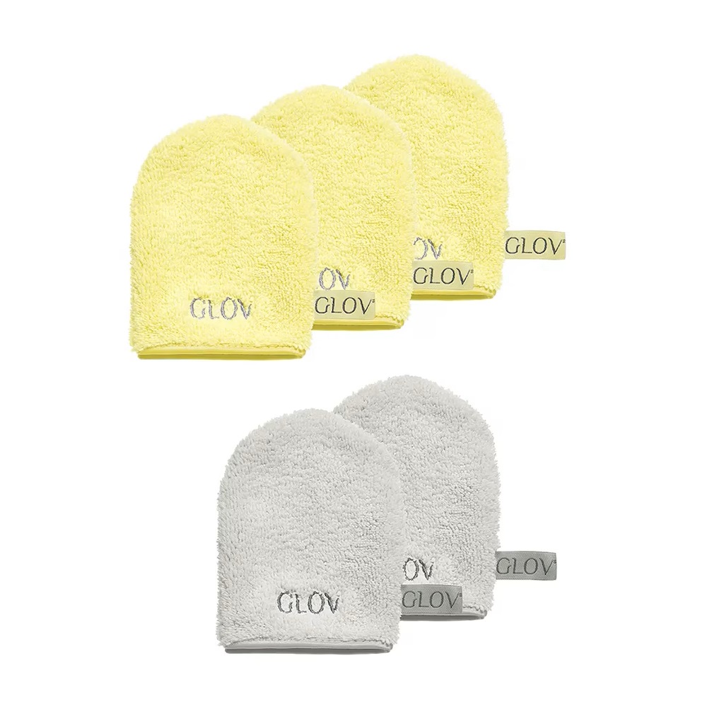34705211765003886 Water-Only Skin zestaw rękawiczek do demakijażu i oczyszczania twarzy Baby Banana 3szt + Silver Stone 3szt - obrazek 1