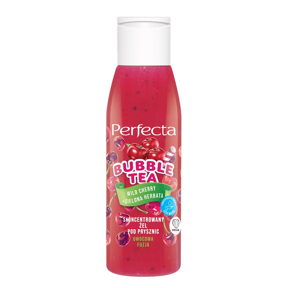 34706971715829550 Bubble Tea skoncentrowany żel pod prysznic Wild Cherry + Zielona Herbata 100ml - obrazek 1