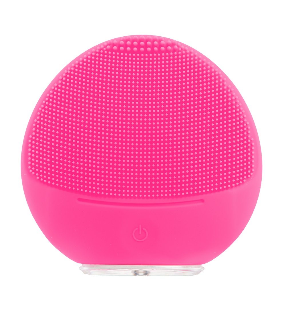 34774631595858141 Silikonowa szczoteczka soniczna do twarzy Pink - obrazek 1