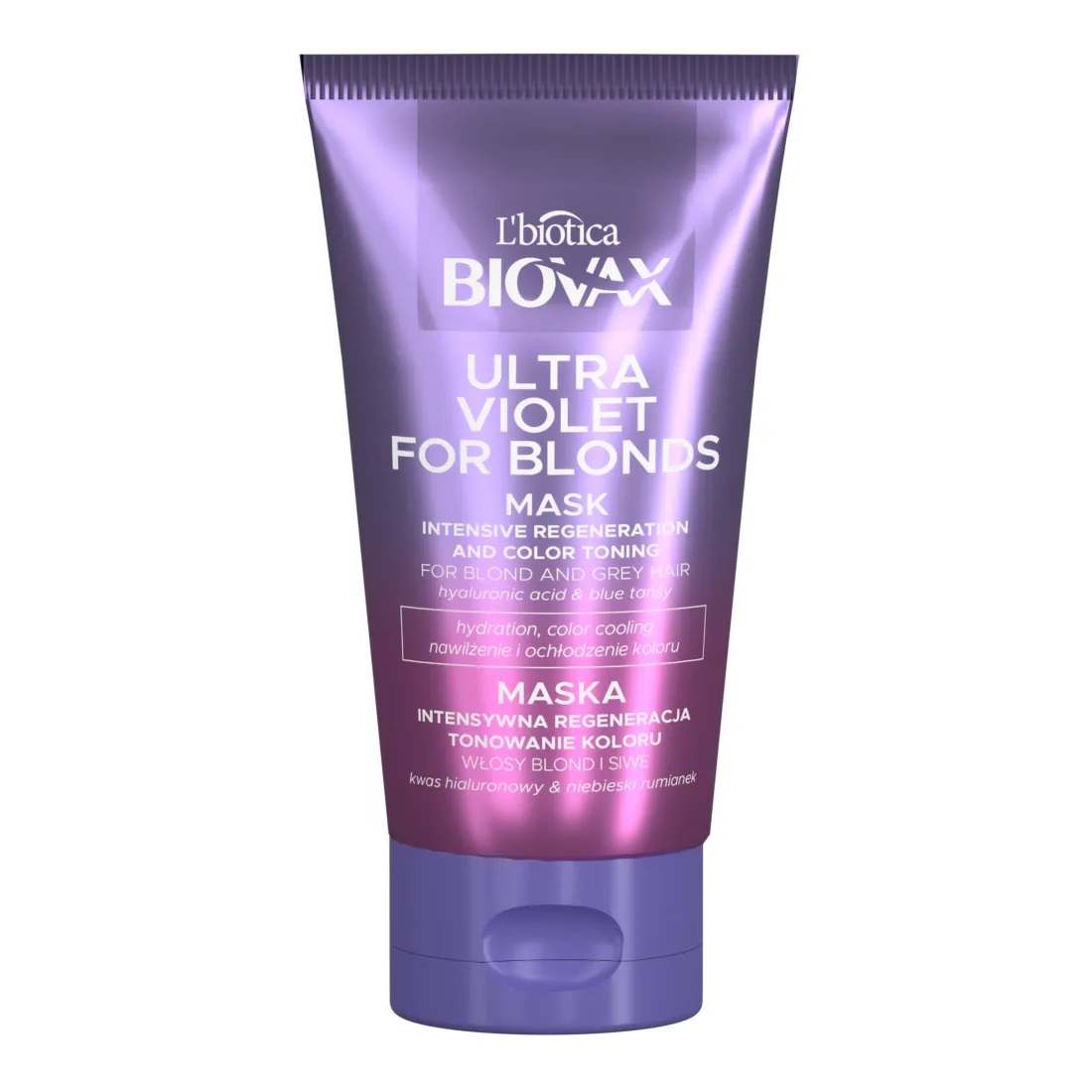 34794881658759425 Ultra Violet intensywnie regenerująca maseczka tonująca do włosów blond i siwych 150ml - obrazek 1