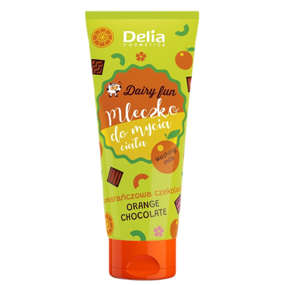 34798801725966587 Dairy Fun mleczko do mycia ciała Pomarańczowa Czekolada 200ml - obrazek 1