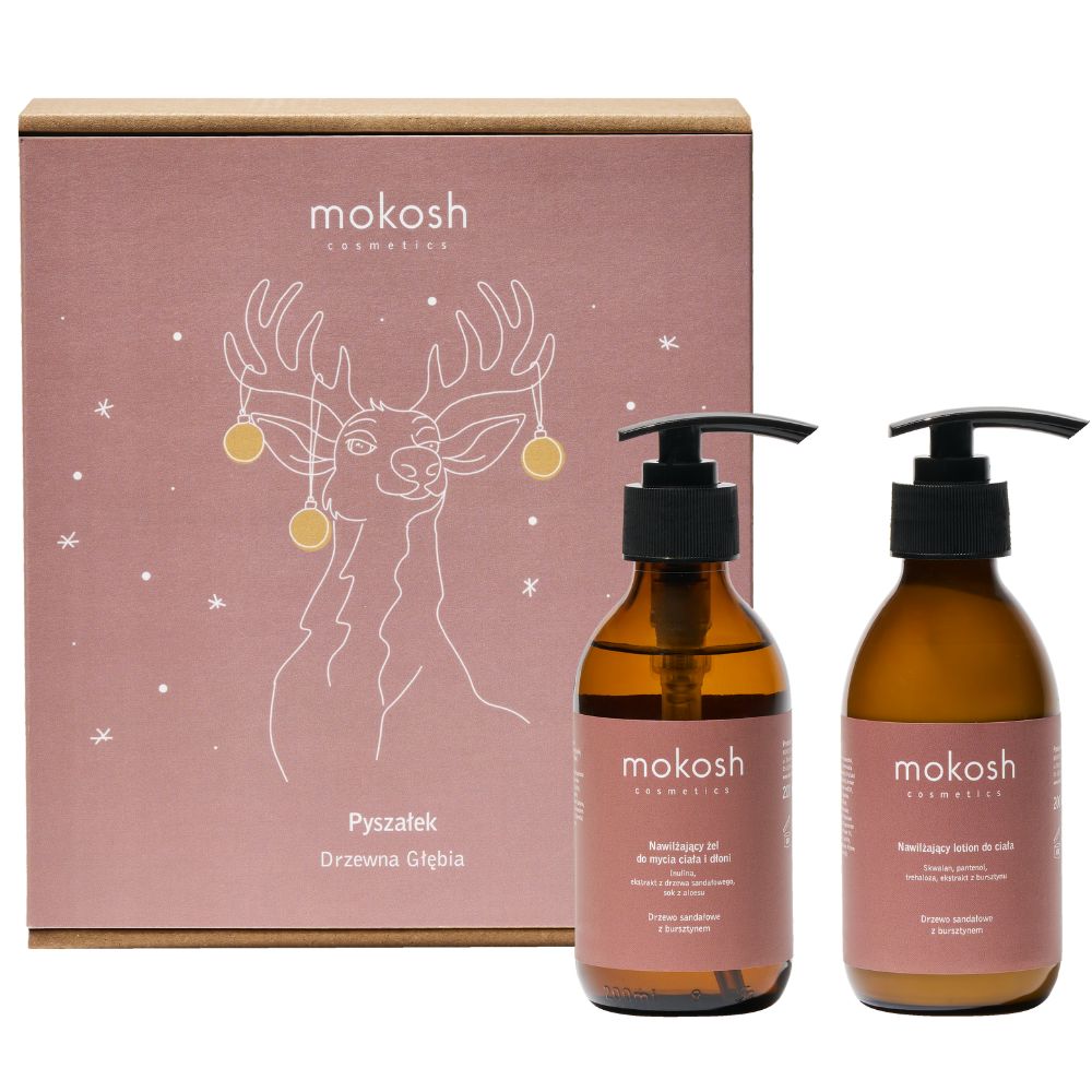 34885221761646196 Pyszałek Drzewna Głębia zestaw nawilżający żel do mycia ciała i dłoni 200ml + nawilżający lotion do ciała 200ml - obrazek 1