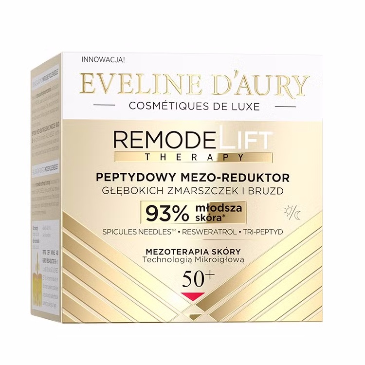 34922341741973267 Eveline d'Aury Remodelift Therapy peptydowy mezo-reduktor głębokich zmarszczek i bruzd 50+ 50ml - obrazek 1