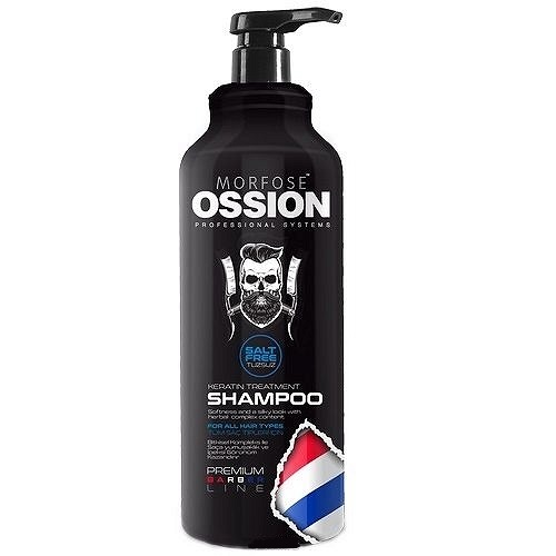 35028341624357998 Ossion Premium Barber Keratin Treatment Shampoo szampon do wszystkich rodzajów włosów bez soli 1000ml - obrazek 1