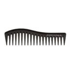 Wavy Comb grzebień do każdego rodzaju włosów Czarny
