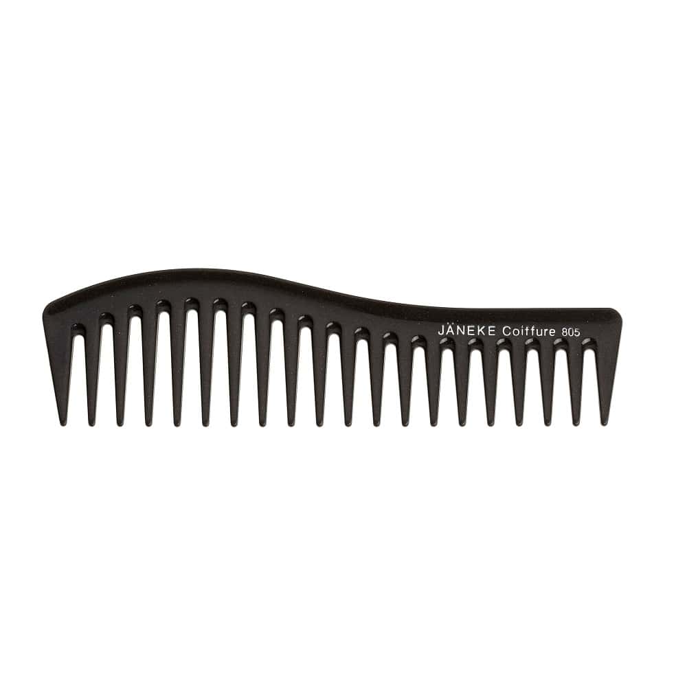 35038701678868004 Wavy Comb grzebień do każdego rodzaju włosów Czarny - obrazek 1