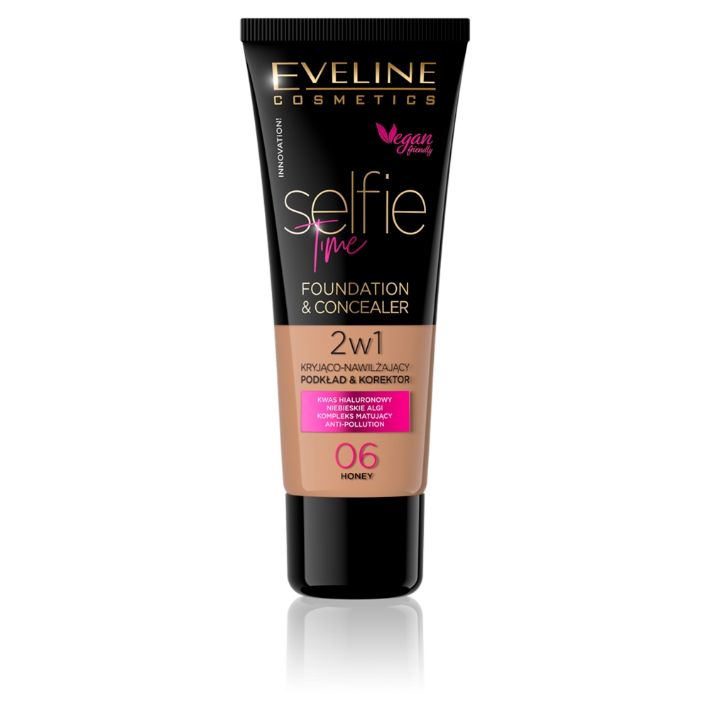 3506831647433151 Selfie Time Foundation & Concealer kryjąco-nawilżający pokład i korektor 06 Honey 30ml - obrazek 1