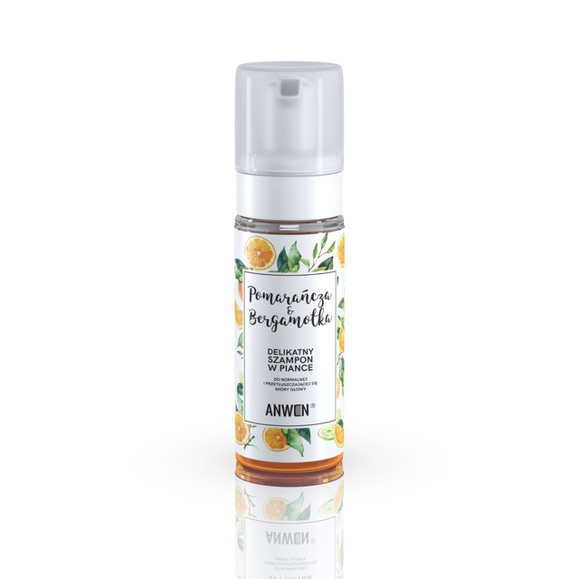 35155681592817591 Szampon w piance do normalnej i przetłuszczającej się skóry głowy Pomarańcza & Bergamotka 170ml - obrazek 1