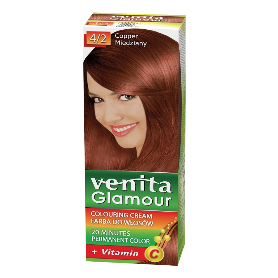 35261901677830188 Glamour farba do włosów 4/2 Miedziany - obrazek 1