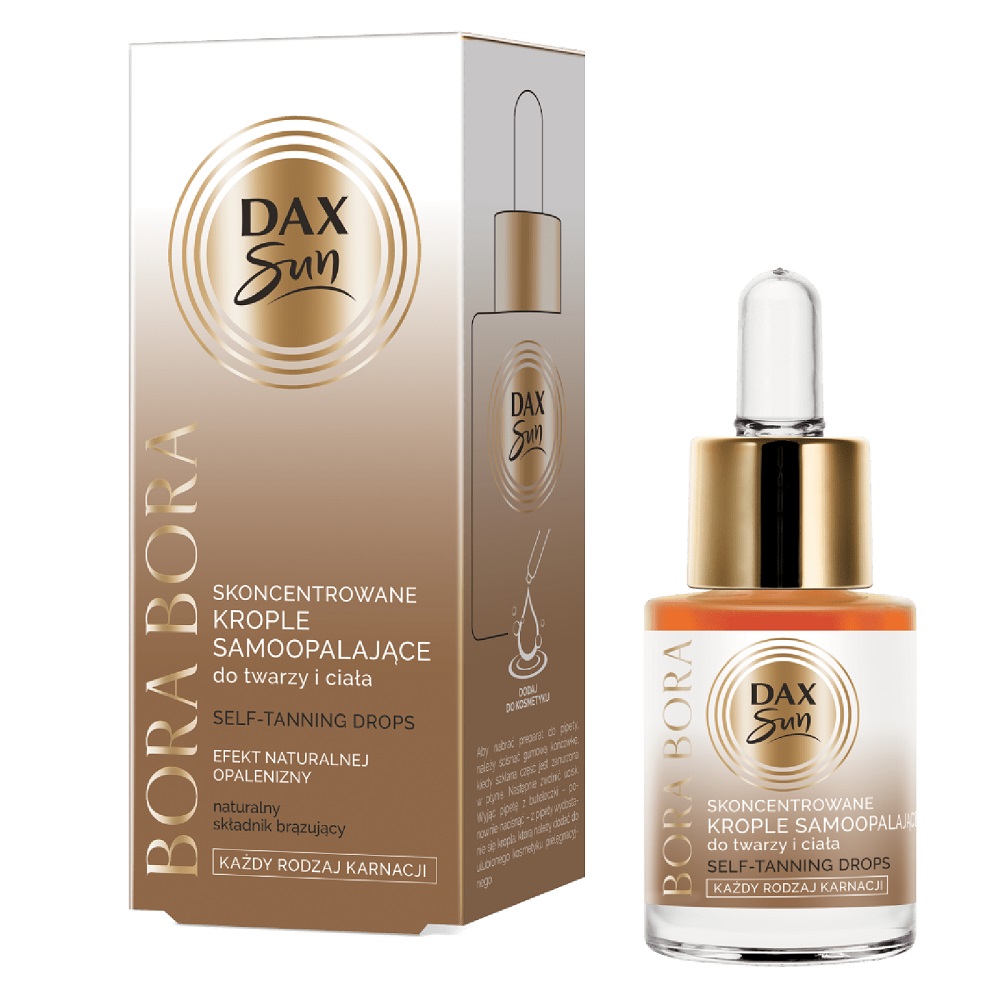 35502211660049613 Skoncentrowane krople samoopalające do twarzy i ciała Bora Bora 15ml - obrazek 1