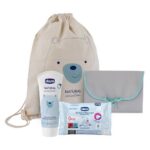 Natural Sensation Nappy Change zestaw mata do zmiany pieluszek + krem do pieluszki 4w1 100ml  + chusteczki oczyszczające 16szt.