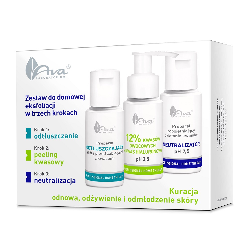3560051698215432 Professional Home Therapy zestaw do domowej eksfoliacji w trzech krokach z kwasami owocowymi - obrazek 1