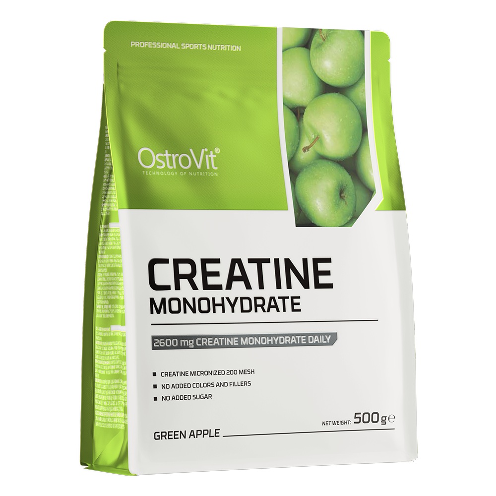 35668631753169776 Creatine Monohydrate kreatyna monohydrat suplement diety Zielone Jabłko 500g - obrazek 1