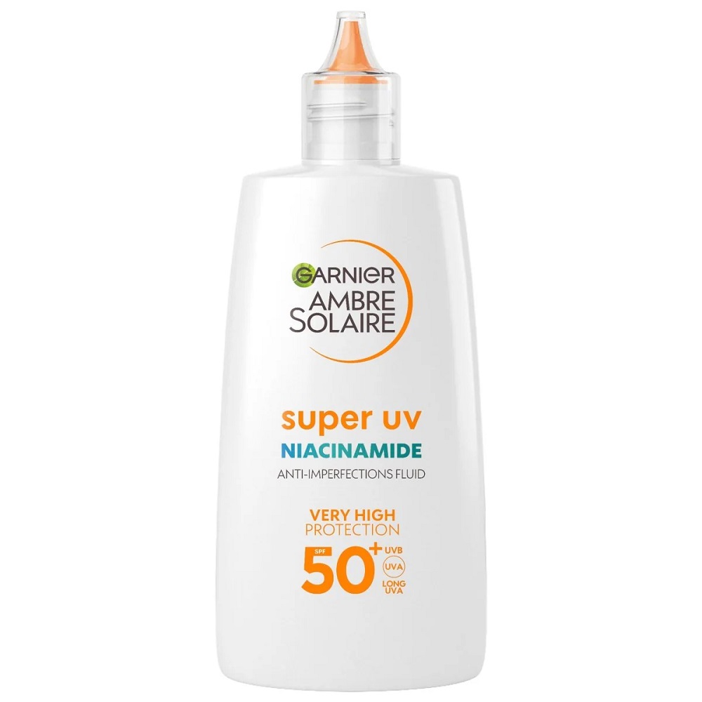35701981721324114 Ambre Solaire Super UV Niacinamide fluid ochronny przeciw niedoskonałościom z niacynamidem SPF50+ 40ml - obrazek 1