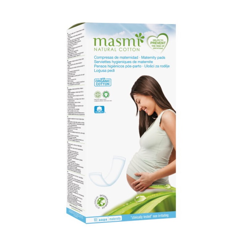 35741911612330860 Natural Cotton podpaski poporodowe z bawełny organicznej 10szt - obrazek 1