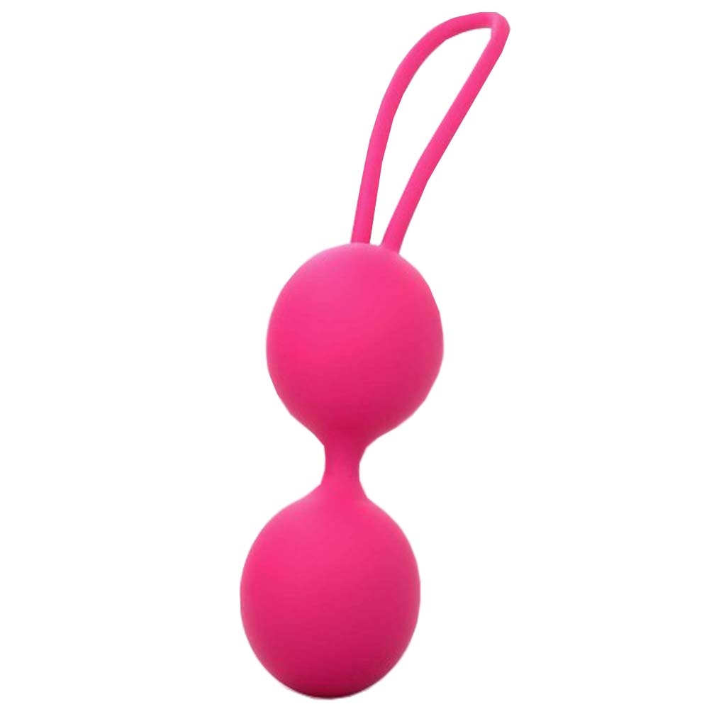 35755611627988149 Dual Balls silikonowe kulki gejszy Magenta - obrazek 1