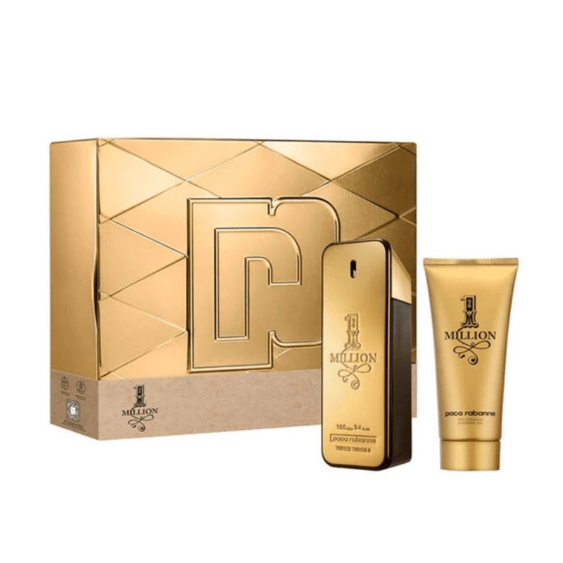 35758201701356432 1 Million Men zestaw woda toaletowa spray 100ml + żel pod prysznic 100ml - obrazek 1