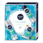Men Fresh Kick zestaw pianka do golenia 200ml + antyperspirant w sprayu 150ml + odświeżająca woda po goleniu 100ml