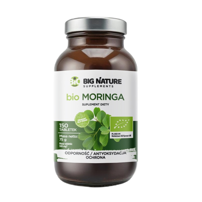 35997891763611821 Bio Moringa suplement diety 150 tabletek - obrazek 1