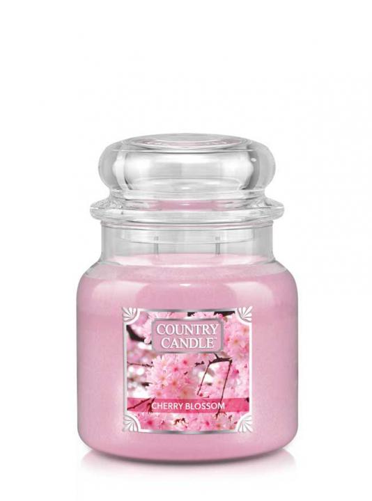 35998551642664415 Średnia świeca zapachowa z dwoma knotami Cherry Blossom 453g - obrazek 1