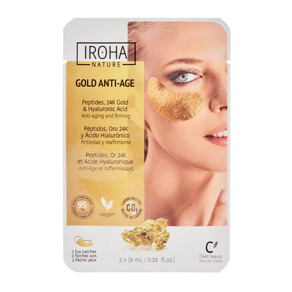 36049631667898083 Gold Anti-Age Patches ujędrniające płatki pod oczy z 24k złotem i kwasem hialuronowym 2szt. - obrazek 1