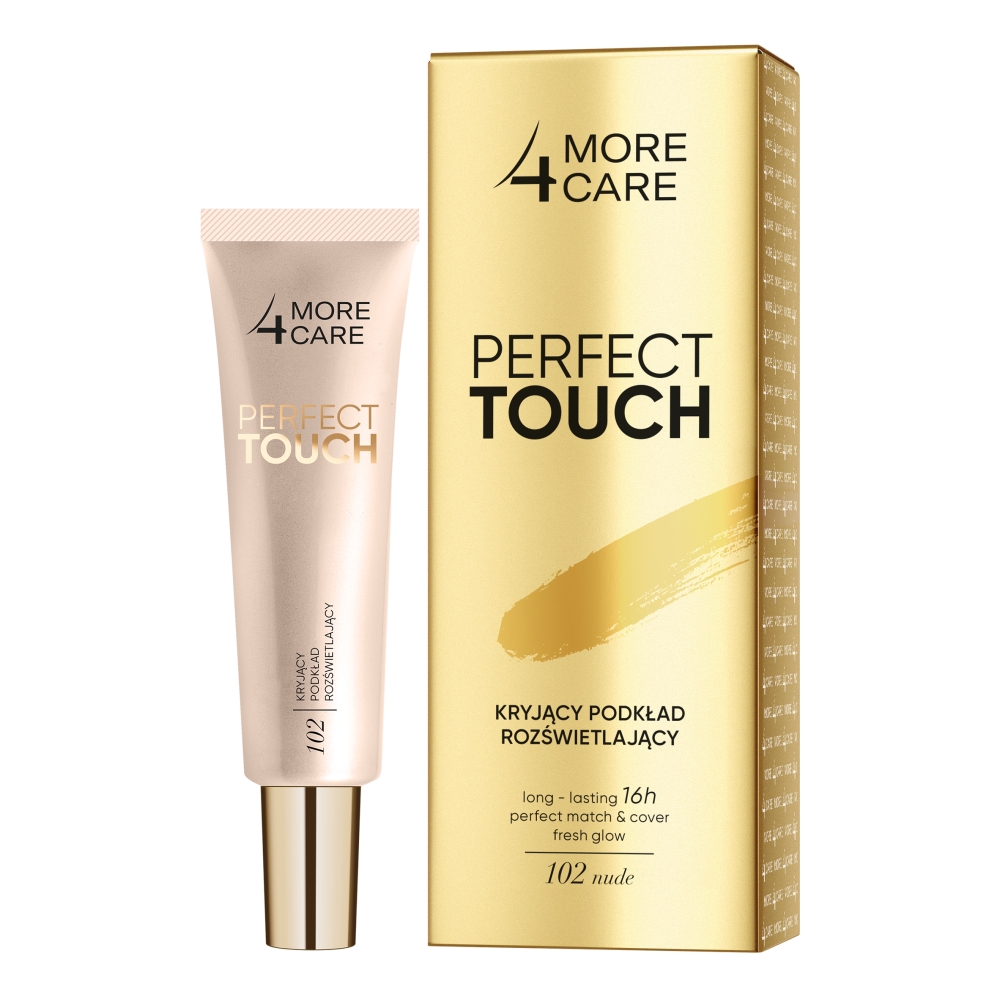 36227891675776436 Perfect Touch kryjący podkład rozświetlający 102 Nude 30ml - obrazek 1