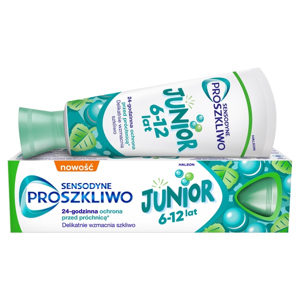 36381071724136038 Proszkliwo Junior pasta do zębów dla dzieci 6-12 lat 75ml - obrazek 1