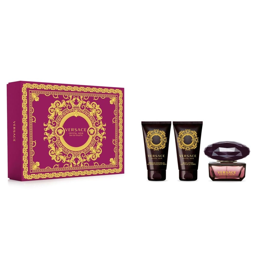 36395311707921976 Crystal Noir zestaw woda toaletowa spray 50ml + żel pod prysznic 50ml + balsam do ciała 50ml - obrazek 1