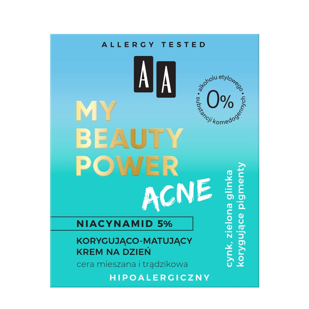 36453271633005543 My Beauty Power Acne korygująco-matujący krem na dzień 50ml - obrazek 1