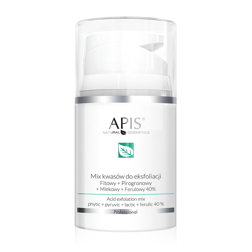 36542601662450922 Exfoliation Acid mix kwasów do eksfoliacji Fitowy + Pirogronowy + Mlekowy + Ferulowy 40% 50ml - obrazek 1