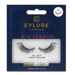 3/4 Length Lashes sztuczne rzęsy z klejem efekt pogrubienia No. 004