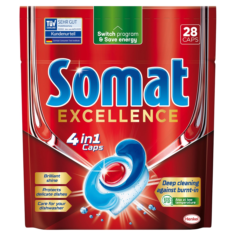 37021721712731552 Excellence 4in1 kapsułki do zmywarki 28szt. - obrazek 1