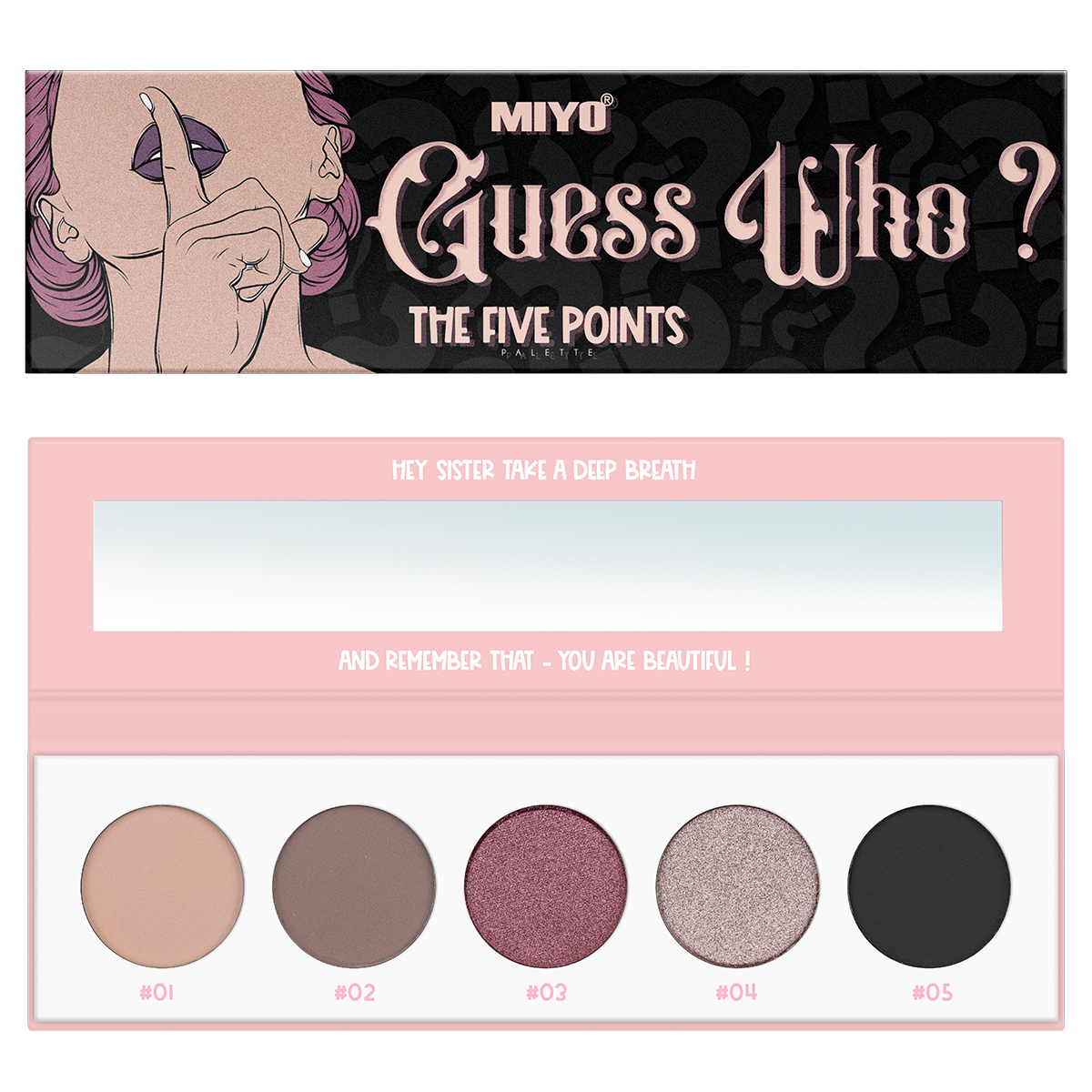 37081241683218302 The Five Points Palette paleta cieni do powiek Guess Who? 6.5g - obrazek 1