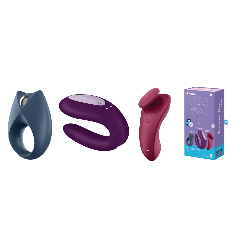 37141991643804446 Partner Box 3 zestaw Royal One Ring Vibrator + Double Joy Partner Vibrator + Sexy Secret Panty Vibrator - obrazek 1