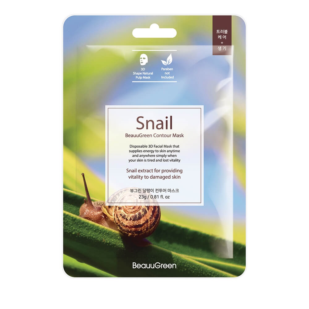 37142921681288844 Snail Contour Mask koreańska maseczka ze śluzem ślimaka 23ml - obrazek 1