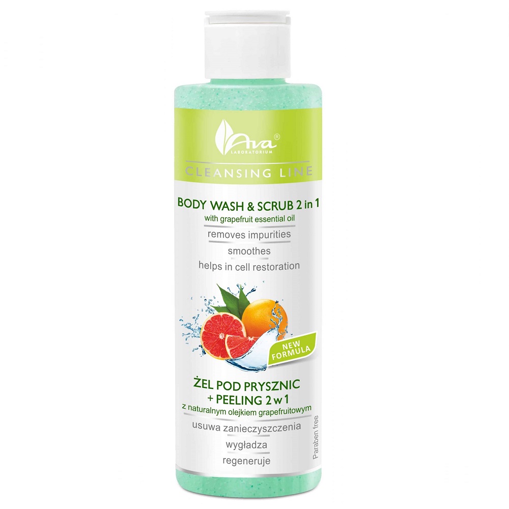 37161381725417787 Cleansing Line żel pod prysznic + peeling 2w1 z naturalnym olejkiem grapefruitowym 200ml - obrazek 1