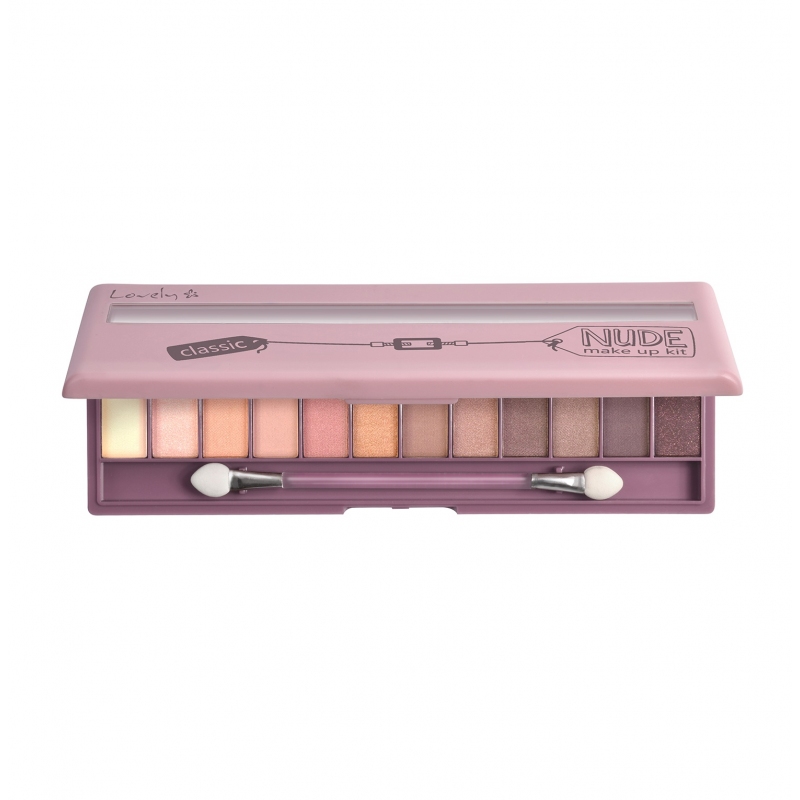 37350311572340012 Nude Make Up Kit paleta cieni do powiek Classic 13g - obrazek 1