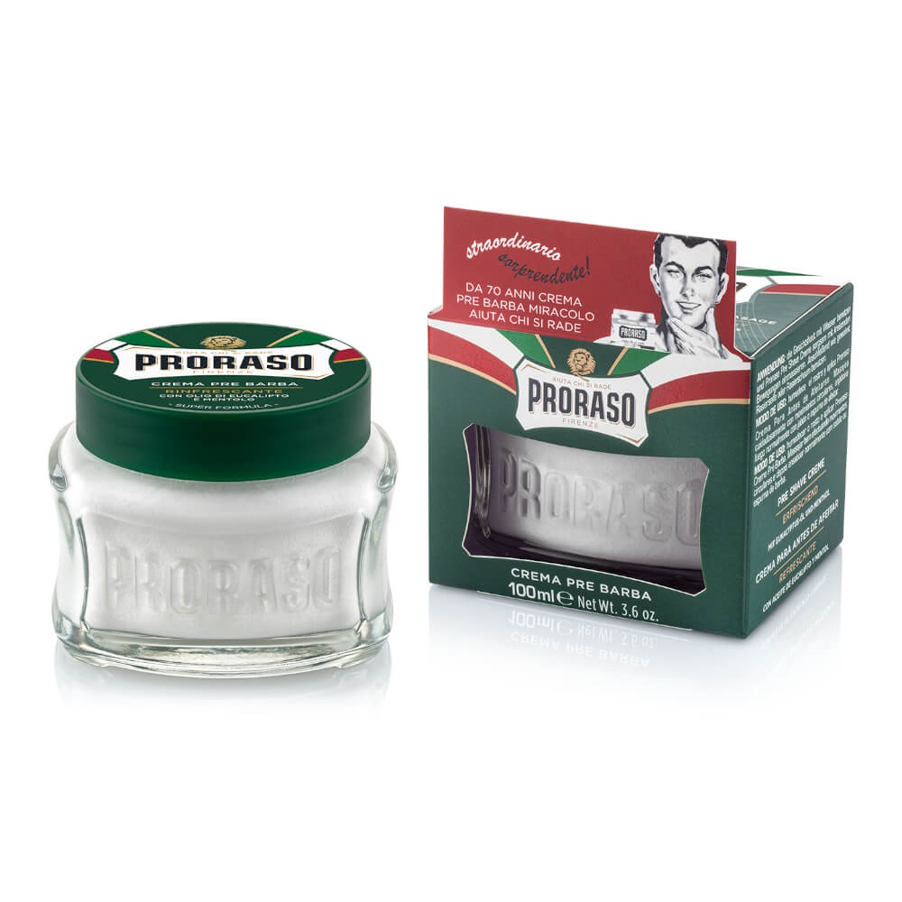 37415761634018791 Green Crema Pre Barba odświeżający krem przed goleniem z olejkiem eukaliptusowym 100ml - obrazek 1