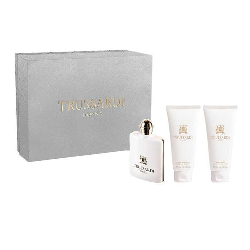 37526781757398742 Donna zestaw woda perfumowana spray 100ml + żel pod prysznic 200ml + balsam do ciała 200ml - obrazek 1