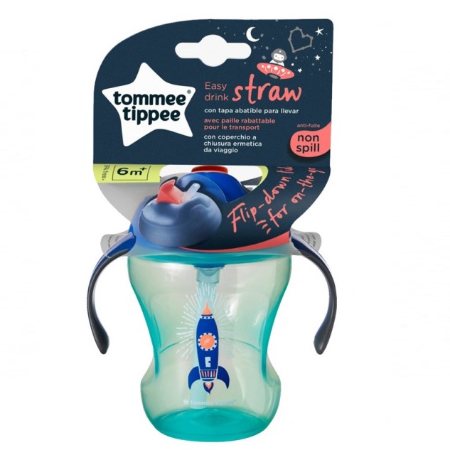 37670981663311444 Straw Cup kubek niekapek ze słomką 6m+ Boy 230ml - obrazek 1