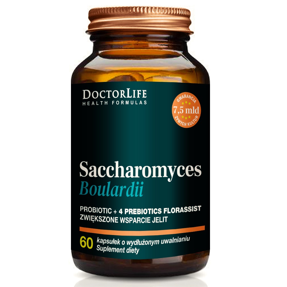 37688231660706837 Saccharomyces Boulardii suplement diety wspierający jelita 60 kapsułek - obrazek 1