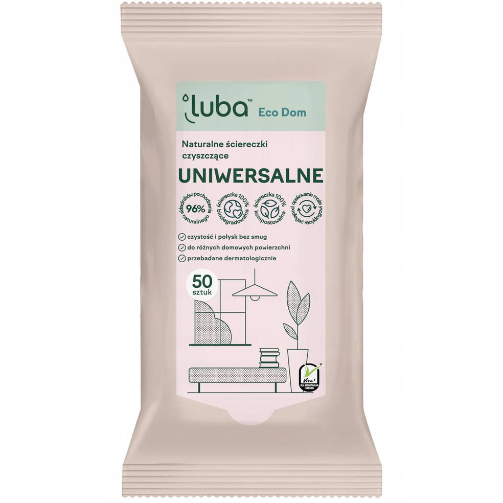 37715461643366516 Eco Dom naturalne ściereczki czyszczące Uniwersalne 50szt - obrazek 1
