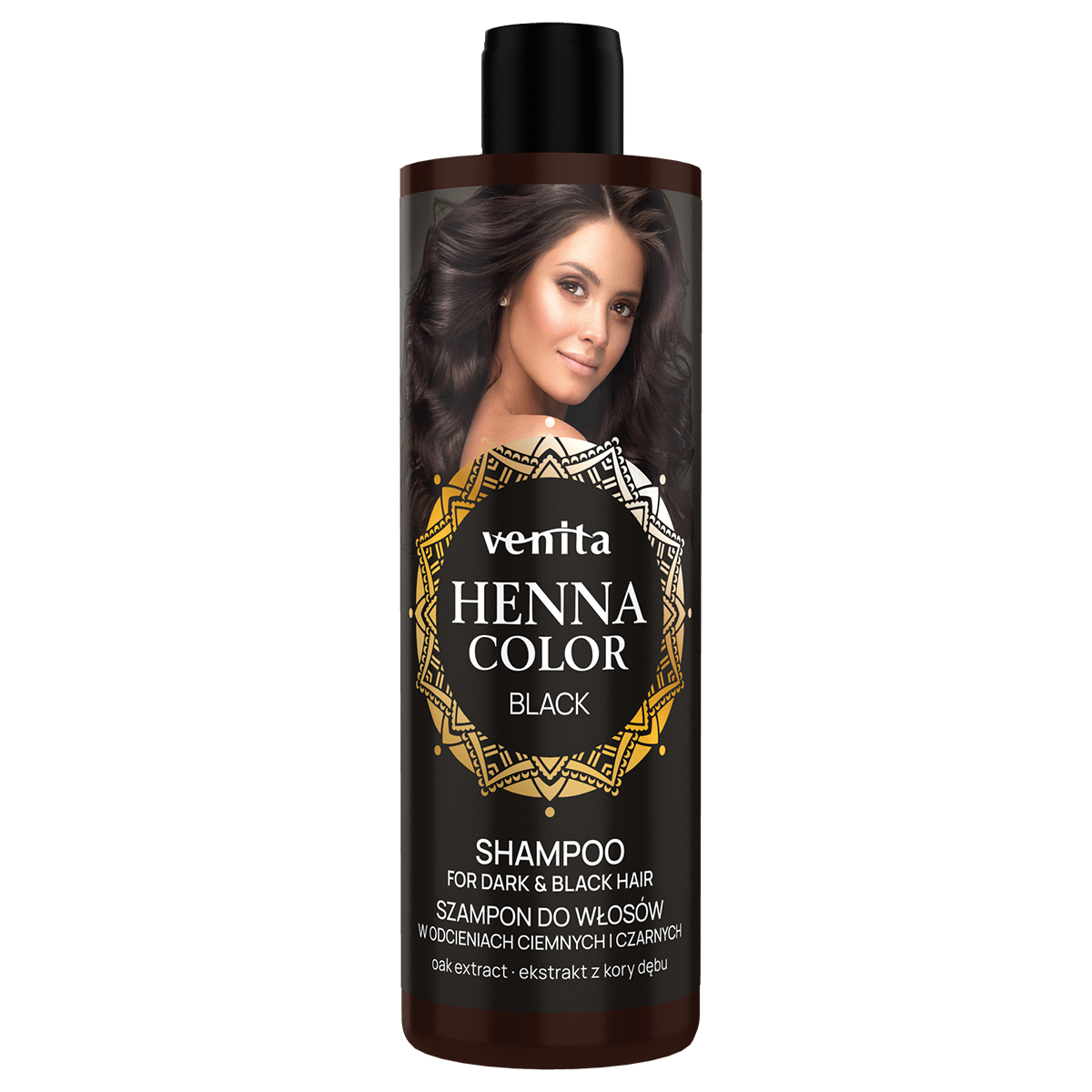 37762711721061121 Henna Color Black szampon do włosów w odcieniach ciemnych i czarnych 300ml - obrazek 1