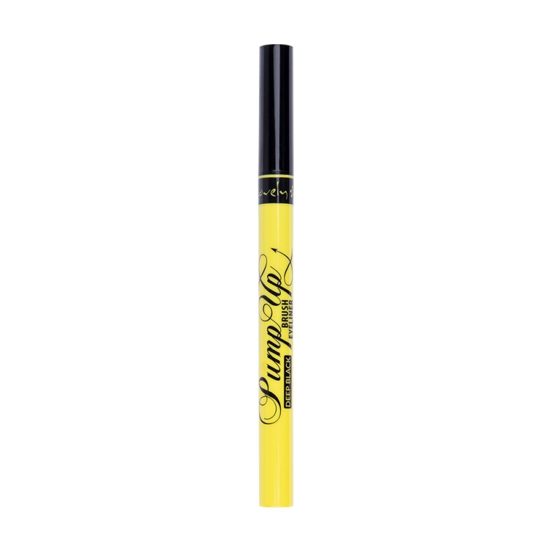 37778271646831435 Pump Up Brush Eyeliner ultra czarny eyeliner z precyzyjnym pędzelkiem Deep Black - obrazek 1