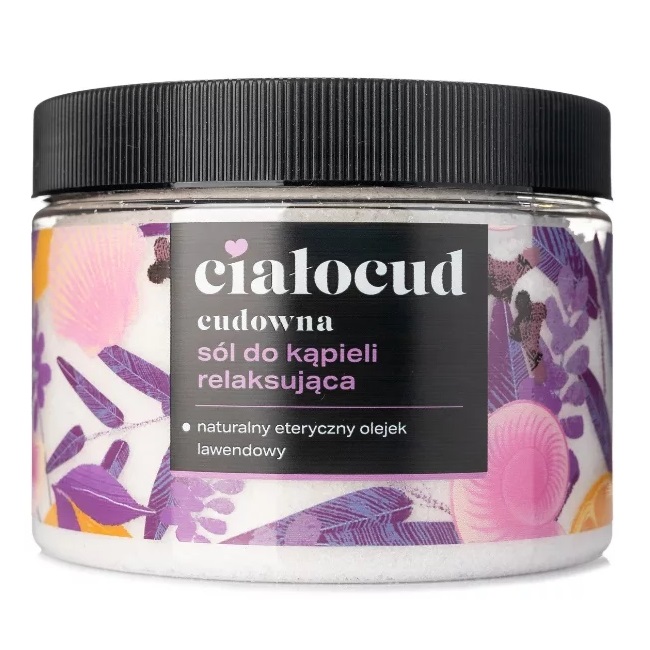 37892721687860800 Ciałocud sól do kąpieli z olejkiem lawendowym Relaksująca 500g - obrazek 1