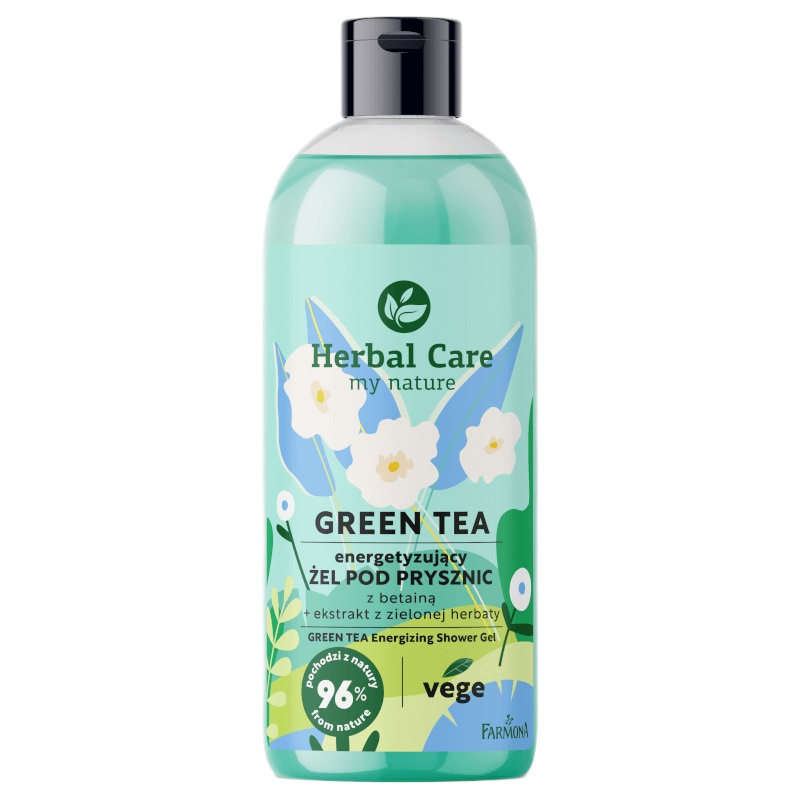 37957411716964870 Herbal Care Green Tea energetyzujący żel pod prysznic z betainą 500ml - obrazek 1