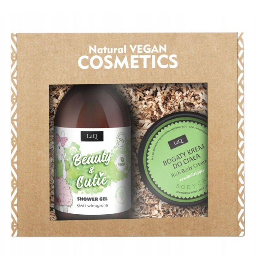 38099491755606120 Beauty & Cutie zestaw żel pod prysznic 500ml + krem do ciała 200ml - obrazek 1