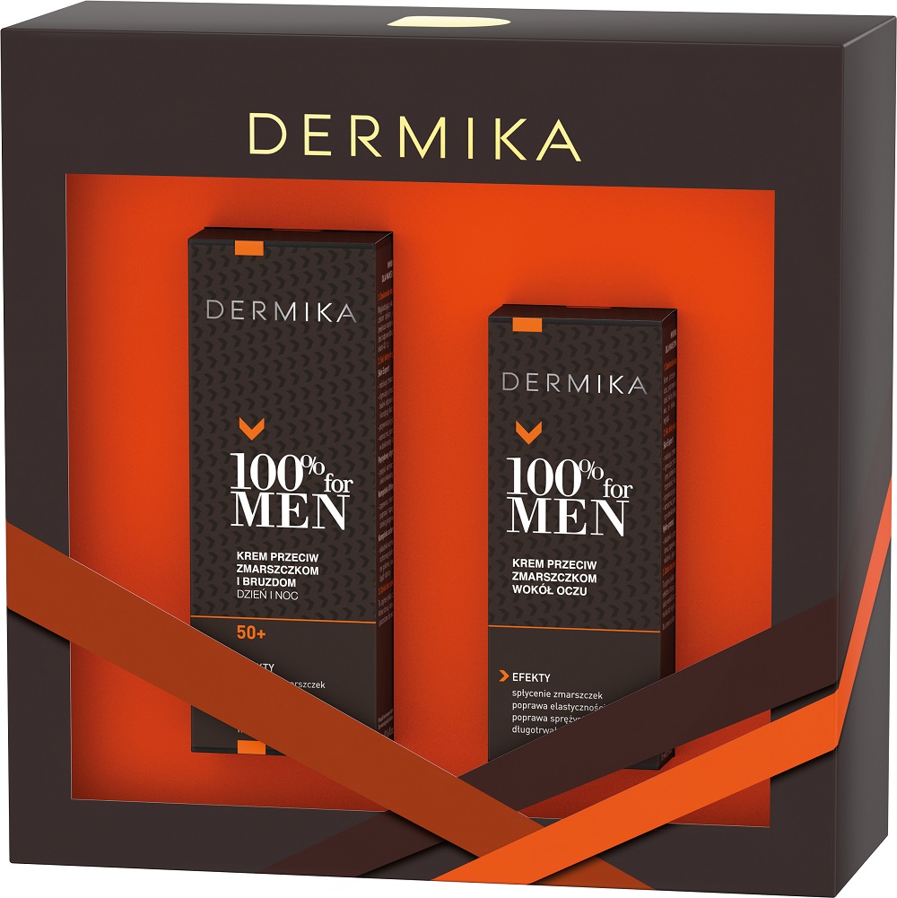 38107051602670270 100% for Men zestaw krem przeciw zmarszczkom i bruzdom 50+ dzień i noc 50ml + krem przeciw zmarszczkom wokół oczu 15ml - obrazek 1